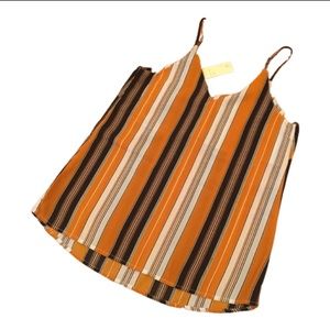 🔶🔷🆕🔷🔶 Japna Striped V-Neck Tank Top